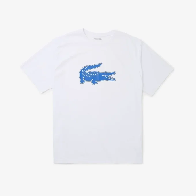 T-shirt de desporto masculina Big Fit com logótipo respirável