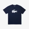 T-shirt de desporto masculina Big Fit com logótipo respirável