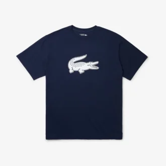 T-shirt de desporto masculina Big Fit com logótipo respirável