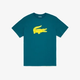 T-shirt de desporto masculina Big Fit com logótipo respirável
