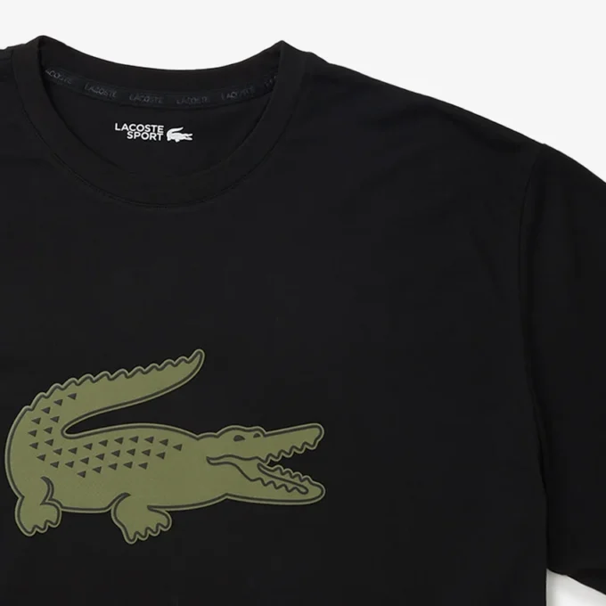 T-shirt de desporto masculina Big Fit com logótipo respirável