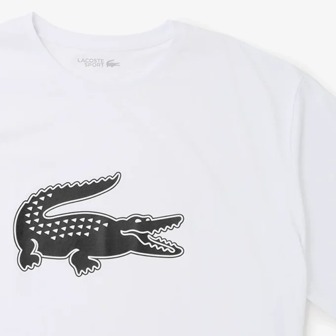 T-shirt de desporto masculina Big Fit com logótipo respirável