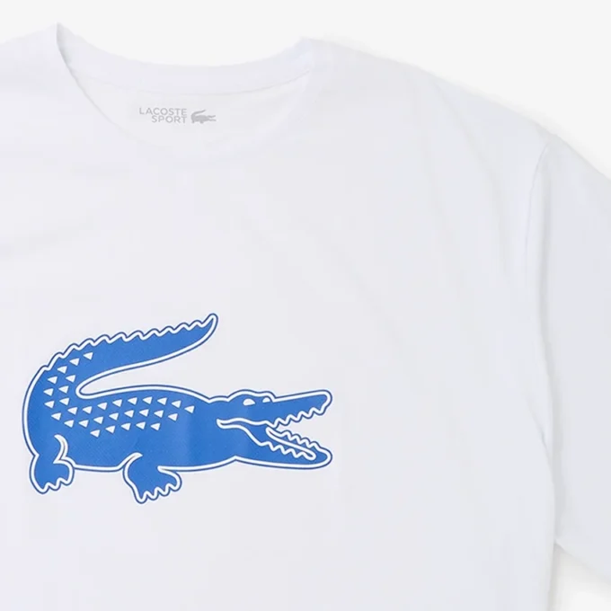 T-shirt de desporto masculina Big Fit com logótipo respirável