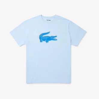 T-shirt de desporto masculina de corte largo com logótipo respirável