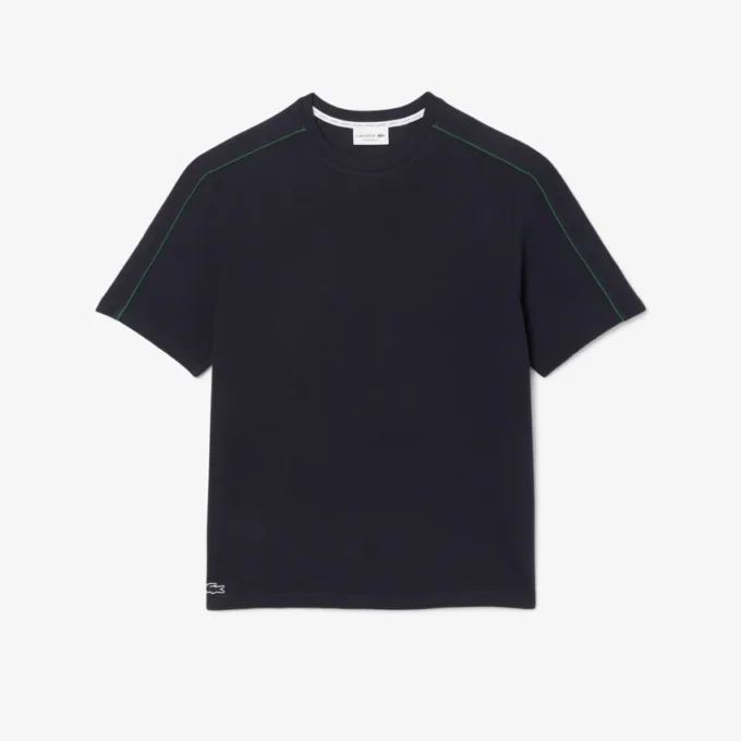 T-shirt de estar em casa com textura para homem