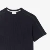 T-shirt de estar em casa com textura para homem