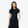 T-shirt de jersey com acabamentos contrastantes para mulher