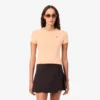 T-shirt de jersey com acabamentos contrastantes para mulher