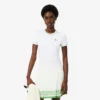 T-shirt de jersey com acabamentos contrastantes para mulher