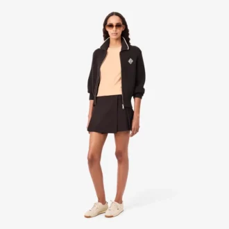 T-shirt de jersey com acabamentos contrastantes para mulher