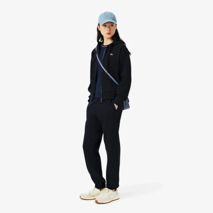 T-shirt de jersey com acabamentos contrastantes para mulher