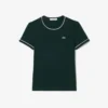 T-shirt de jersey com acabamentos contrastantes para mulher