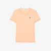 T-shirt de jersey com acabamentos contrastantes para mulher