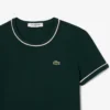 T-shirt de jersey com acabamentos contrastantes para mulher
