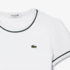 T-shirt de jersey com acabamentos contrastantes para mulher