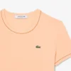T-shirt de jersey com acabamentos contrastantes para mulher