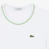 T-shirt de jersey com acabamentos contrastantes para mulher