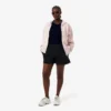 T-shirt de jersey com acabamentos contrastantes para mulher