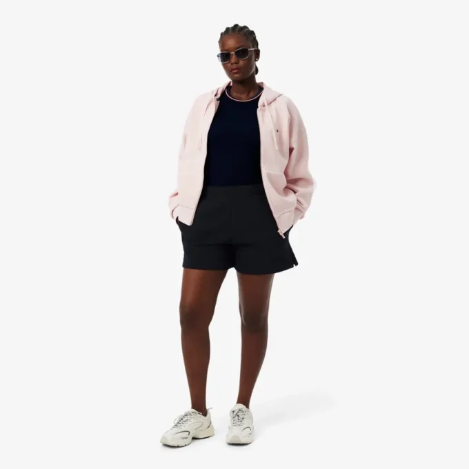 T-shirt de jersey com acabamentos contrastantes para mulher