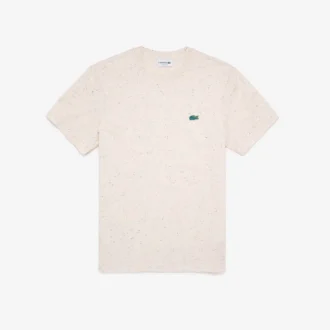 T-shirt de jersey de algodão com estampado salpicado, corte regular, para homem