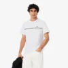 T-shirt de jersey de algodão com logótipo para homem