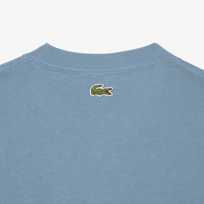 T-shirt de jersey de algodão estampada para homem