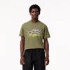 T-shirt de jersey de algodão para homem