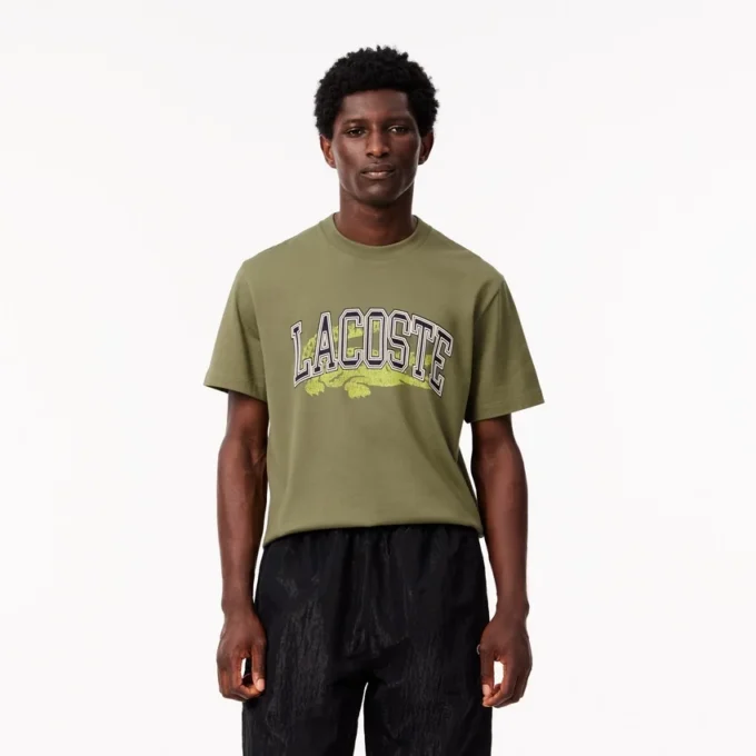 T-shirt de jersey de algodão para homem