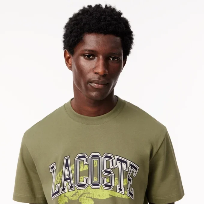 T-shirt de jersey de algodão para homem