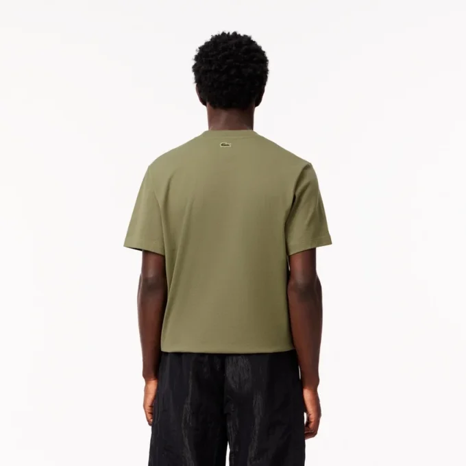T-shirt de jersey de algodão para homem