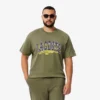 T-shirt de jersey de algodão para homem