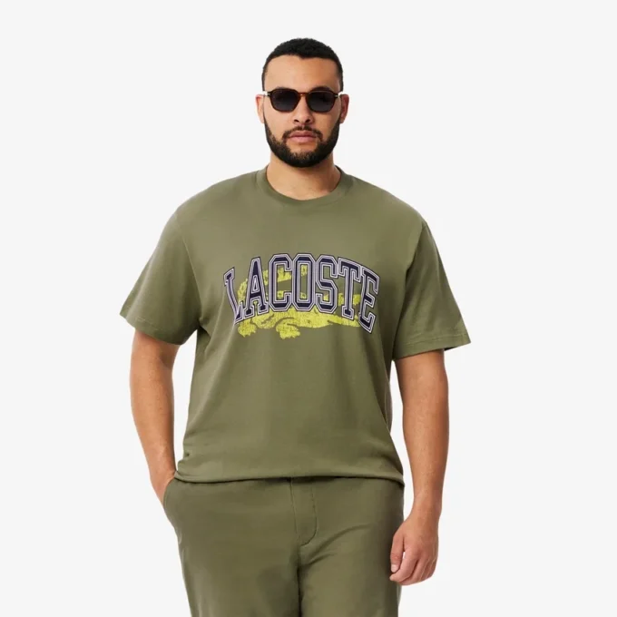 T-shirt de jersey de algodão para homem