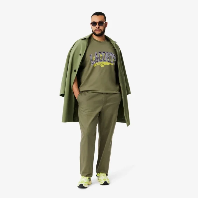 T-shirt de jersey de algodão para homem