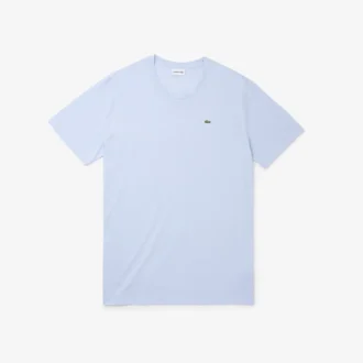 T-shirt de jersey de algodão Pima para homem, corte alto