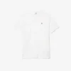 T-shirt de jersey de algodão Pima para homem, corte alto