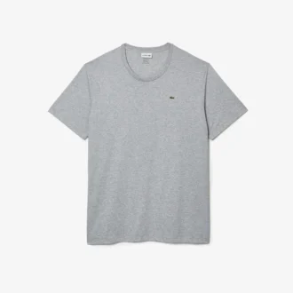 T-shirt de jersey de algodão Pima para homem, corte alto