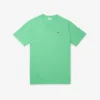 T-shirt de jersey de algodão Pima para homem, corte alto