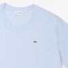 T-shirt de jersey de algodão Pima para homem, corte alto