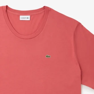 T-shirt de jersey de algodão Pima para homem, corte alto