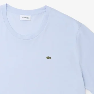 T-shirt de jersey de algodão Pima para homem, corte alto