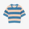 T-shirt de malha com riscas