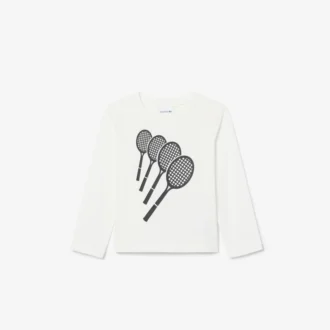 T-shirt de manga comprida em algodão