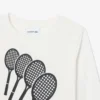 T-shirt de manga comprida em algodão