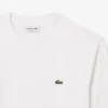 T-shirt de manga comprida em algodão para homem