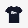 T-shirt de ténis infantil oversized em algodão técnico