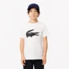 T-shirt de ténis infantil oversized em algodão técnico