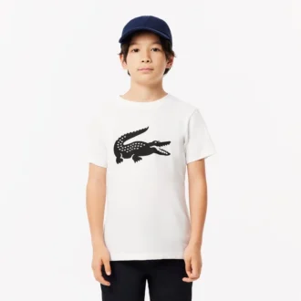 T-shirt de ténis infantil oversized em algodão técnico