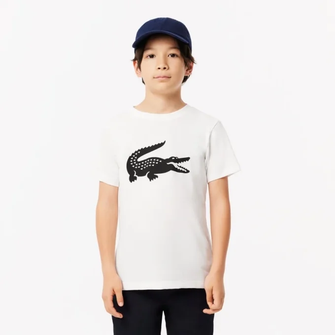 T-shirt de ténis infantil oversized em algodão técnico