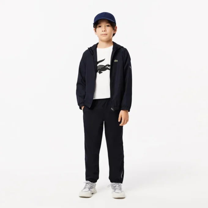 T-shirt de ténis infantil oversized em algodão técnico