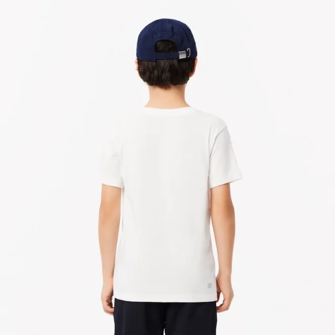 T-shirt de ténis infantil oversized em algodão técnico